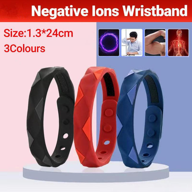 RedUp Far Infrared Negative Ions Wristband, Anti-Static Silicone Sport Bracelets - Aimall