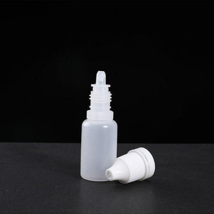 50x Clear Empty Plastic Dropper Bottle Squeezable Eye Drop Liquid Container 5ml - Aimall