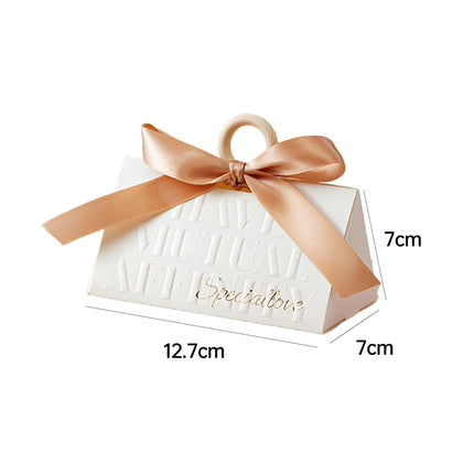 5PCS Portable Luxury Wedding Candy Gift Boxes Favour Packaging High-end Party