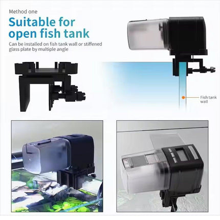 Automatic Fish Feeder Intelligent Timing Aquarium Large Capacity Food Dispenser
