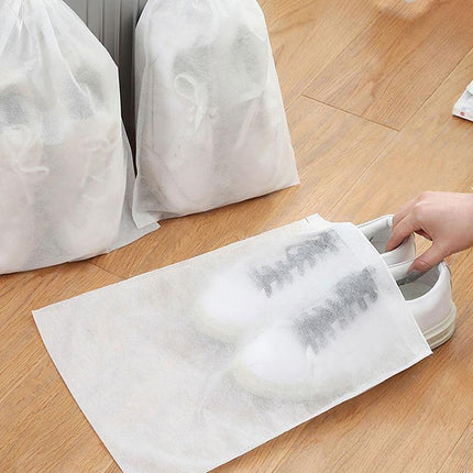 200PCS Drying Dispos Non-woven Storage Small White Shoe Protect Sun Bag Cover - Aimall
