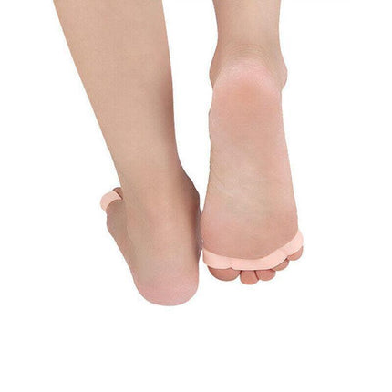 White Bunion Corrector Toe Separators Silicone Gel Elastic Straighteners Spacers - Aimall