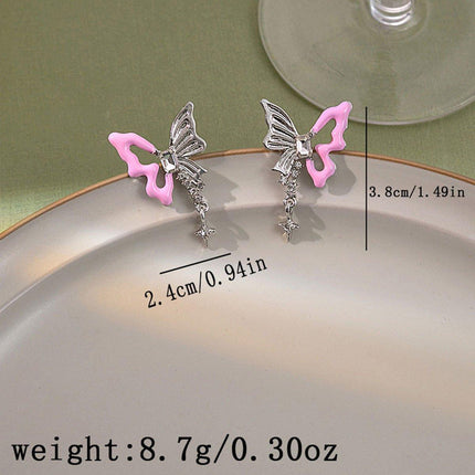 Stylish Hollow Butterfly Earrings for Women Lightweight Fashion Jewelry Elegant