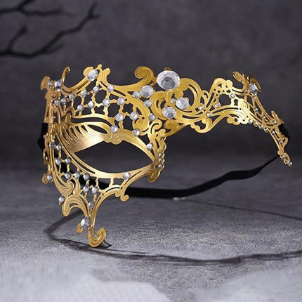Hollow Out Iron Art Half Face Mask for Masquerade Party Costume Ball Accessories