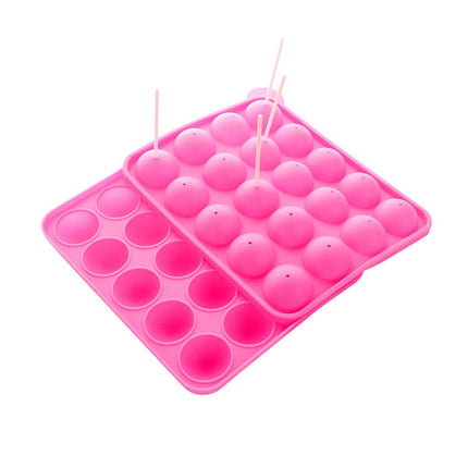 2pcs 20 Holes Round Silicone Moulds for Lollipop Candy Making Baking Tools