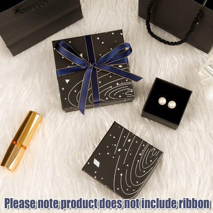 20x Holographic Silver Foil Jewelry Box for Earrings Bracelets Rings Packing Box