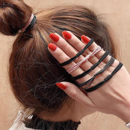 10pcs High Quality Women Girls Elastic Hair Bands Tie Band Ropes Rings Ponytail - Aimall