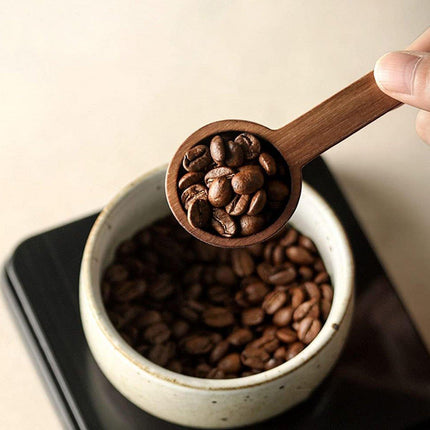 Black Walnut Measuring Bean Spoon Solid Wood Gram Coffee Milk Powder Gram Weight