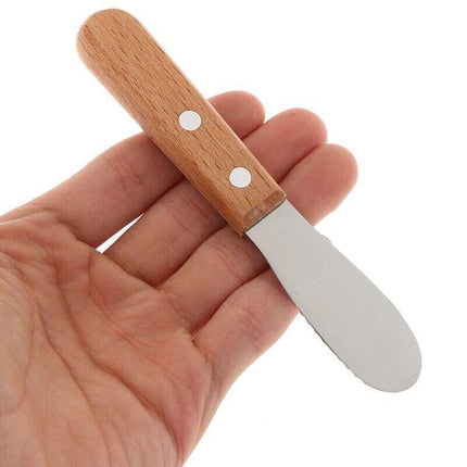 2x Sandwich Spreader Butter Knife Scraper Cheese Slicer Stainless Steel Spatula - Aimall