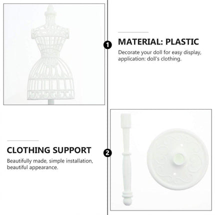 10PCS Doll Model Display Stand Hollow Out Handmade DIY Wedding Dress Design