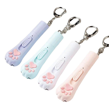 Mini Handheld Cat Claw Teasing Toy Interactive Pet Play Wand for Kitten Exercise
