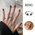 Vintage Rose Open Ring Adjustable Fashion Jewelry Women Girls Party Wear