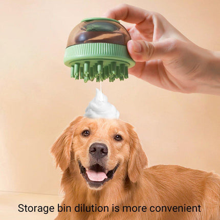 2PCS Pet Cleaning Brush Bath Massage Gel Dispenser Cats Dogs Grooming Tool