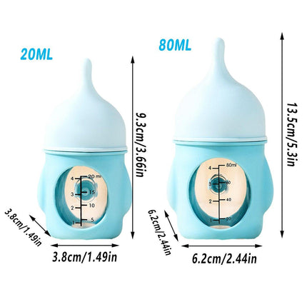 Silicone Pet Milk Feeding Bottle with Scale for Small Puppies and Kittens 20ml 80ml