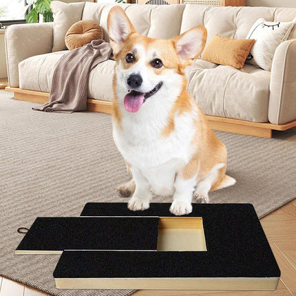Wooden Pull-Out Dog Scratching Board Durable Pet Grooming Tool for Home Use