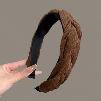 4Colours Women Braided Plait Plaited Elastic Hair Accessories Band Headband - Aimall
