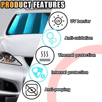 Windshield Sunshade Thicken 5-Layer Insulation Sun UV Rays Bubble Shield Cover