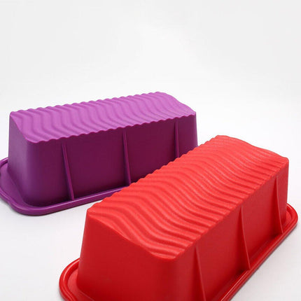 High Temperature Resistant Rectangular Silicone Cake Mold Baking Pan for Kitchen