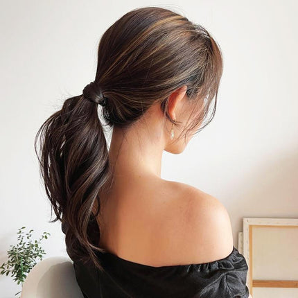 Fashion Straight Hair Band Elastic Hair Rope Wig Ponytail Holder Scrunchie