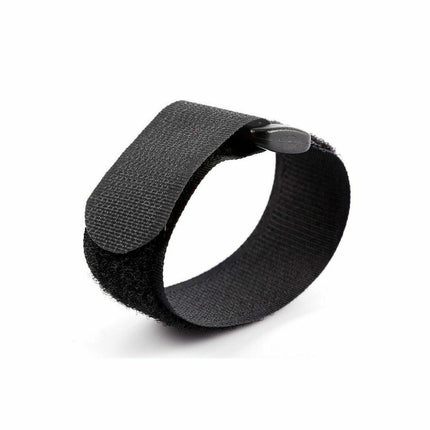 Magic Cable Ties Reusable Winder Coded Organiser Cords Hook Loop Black - Aimall