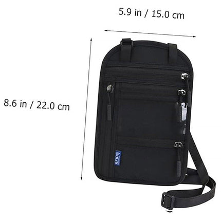Multi-Functional Travel Passport Document Bag Protective Case Cover Holder