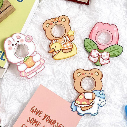 180pcs Cartoon Pattern Children's Lollipop Decorative Paper Cards Party Favors