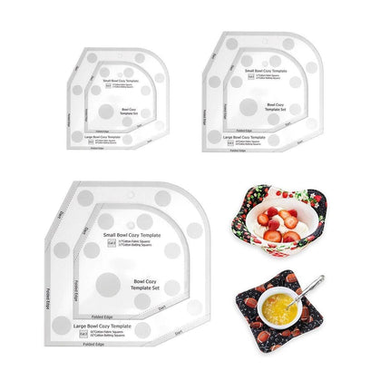 Quilting Ruler Bowl Mat Table Placemat Cozy Acrylic Durable Patchwork Craft Tool