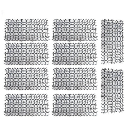 10pcs Anti-Cat Spike Mat Pet Deterrent Mat Outdoor Cat Repellent Netting Kit