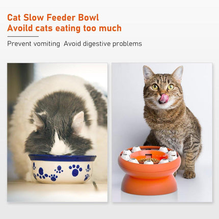 Pet Slow Feeder Interactive Cat Dog Food Dispenser Puzzle Toy for Healthy Eating