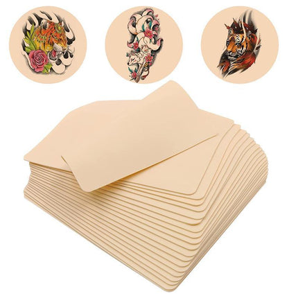 5-100x Tattoo Skin Fake Practice Eyebrow Art Double Sides Silicone For Beginner - Aimall