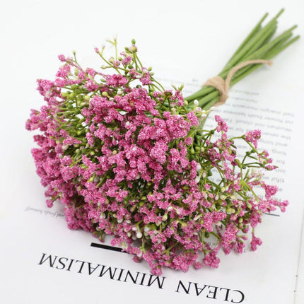 12PCS Artificial Foam Gypsophila Flower Bouquet for Wedding and Home Ornaments
