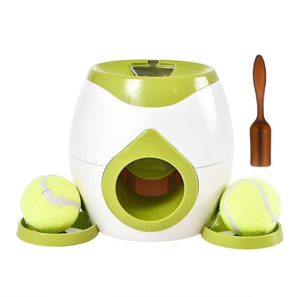 Pet Dog Training Interactive Toy Tennis Reward Feeder Machine Pet Play Game - Aimall