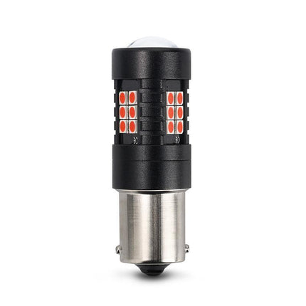 2X BAY15D 1156 RED LED BRAKE STOP TAIL LIGHT BULBS GLOBE BRIGHT ERROR FREE - Aimall