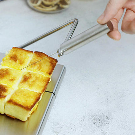 Cheese Slicer Blade Wire Cutter Cake Board Butter Slicer Tool Stainless Steel - Aimall