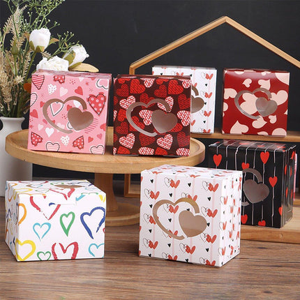 25PCS Large Square Colour Gift Boxes for Valentines Day Surprise and Lucky Gift