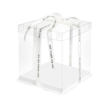 20 PCS Clear Treat Box Box Portable Cake Display Transparent Birthday Cake - Aimall
