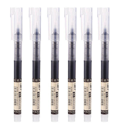6/12Pcs 0.5mm Straight Liquid Rollerball Pens Stationery School Office Supplies - Aimall
