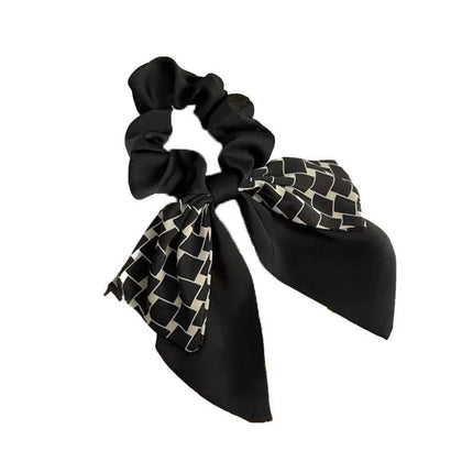 Women Elegant Scrunchies for Hair Ribbon Ties Bow Scrunchies Ponytail Scrunchie - Aimall