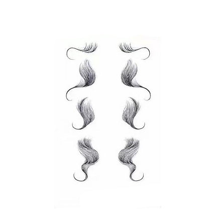 Baby Hair Tattoo Stickers Black Hairline Edge Decals Curly Women Stickers Fringe - Aimall