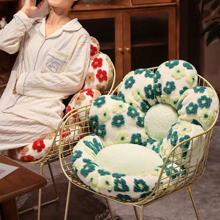 Cute Soft Seat Cushion Flower Shaped Lazy Sofa Pad for Office Chairs and Home Use