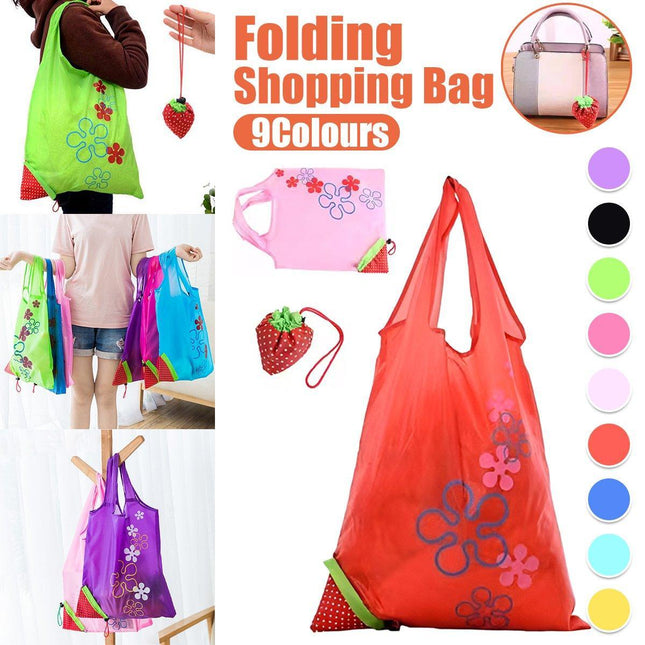5PCS Reusable Foldable Portable Shopping Grocery Storage Tote Bag