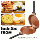 Double Sided Folding Skillet Cake Pan Frying Pan Nonstick Cooking Pan Kitchen