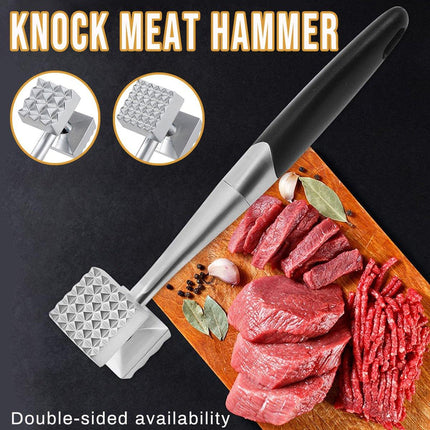 Stainless Steel Meat Tenderizer Hammer Kitchen Tool for Cooking and BBQ Use