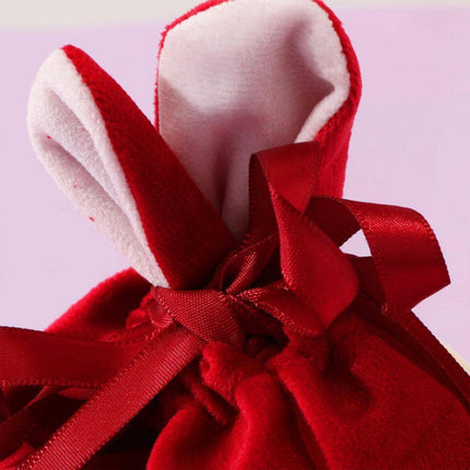 Candy Bunny Easter Jewelry Organizer Rabbit Ears Wedding Gift Packing Bag Pouch - Aimall