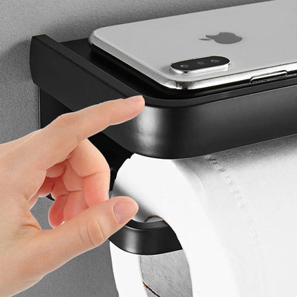 Wall Mounted Bathroom Paper Towel Holder Roll Hand Towel Rack for Easy Access