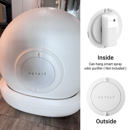 Automatic Cat Litter Box Spray Deodorizer Holder for Odor Control and Fresh Air
