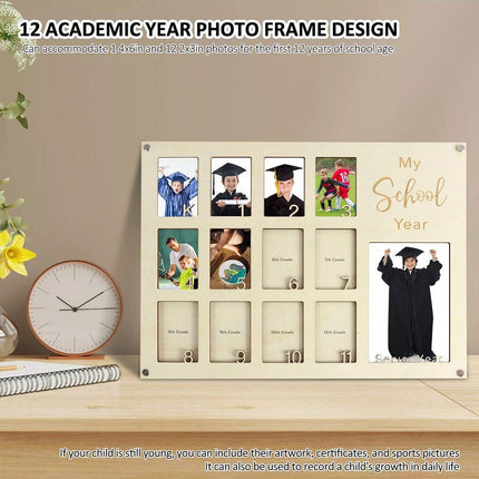 Graduation School Years Photo Frame Collage Gift Keepsake Memory Display Holder