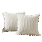 2PCS Corduroy Pillow Cover Luxury Decorative Cushion Case for Sofa Living Room