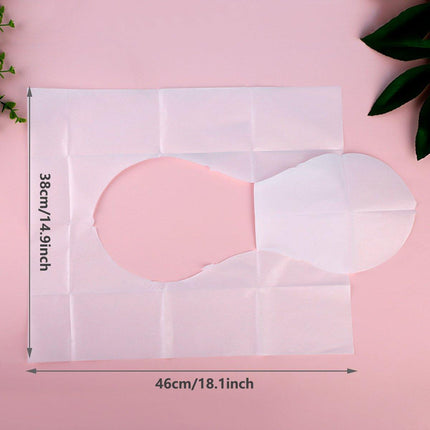 50pcs Dissolvable Disposable Toilet Paper Travel Hotel Portable Toilet Pads