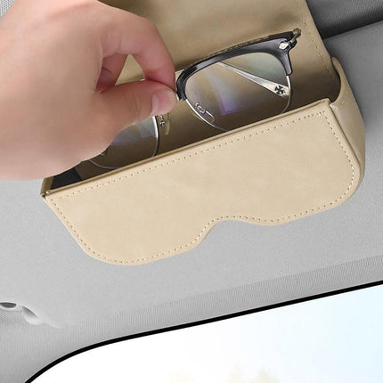 Car Sunglasses Holder Sun Visor Glasses Clip Storage Case Organizer for Vehicles